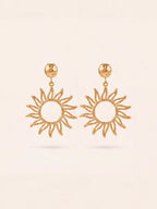 Boucles d'oreilles SOLENE en acier inoxydable