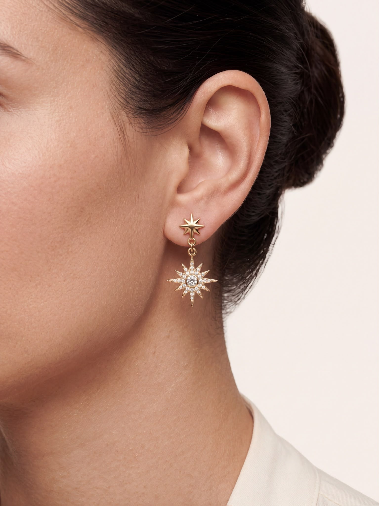 Boucles d'oreilles CELESTE en acier inoxydable