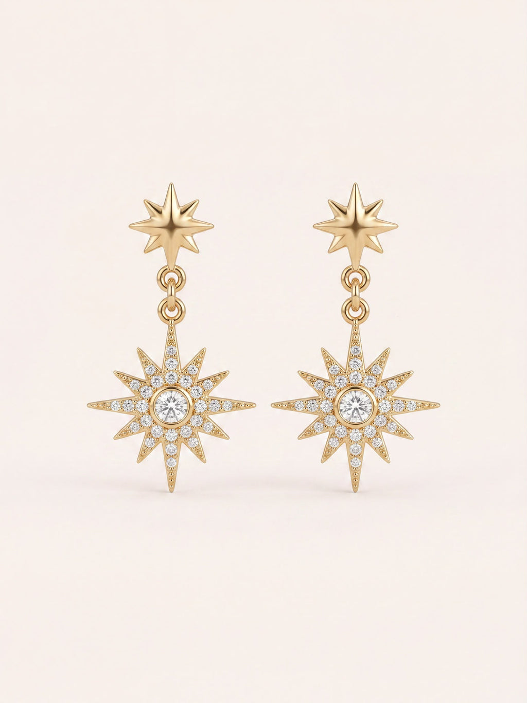 Boucles d'oreilles CELESTE en acier inoxydable